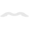 Ekena Millwork Pitch Midway Architectural Grade PVC Gable Pediment, 60"W x 20"H x 1"P (8/12) GPP060X020X100MID - alternate 5